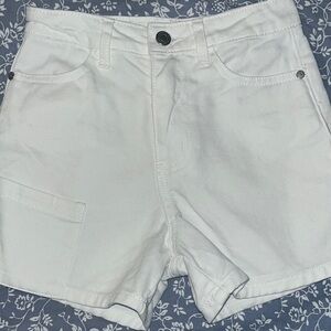 Habitual White Cargo Shorts